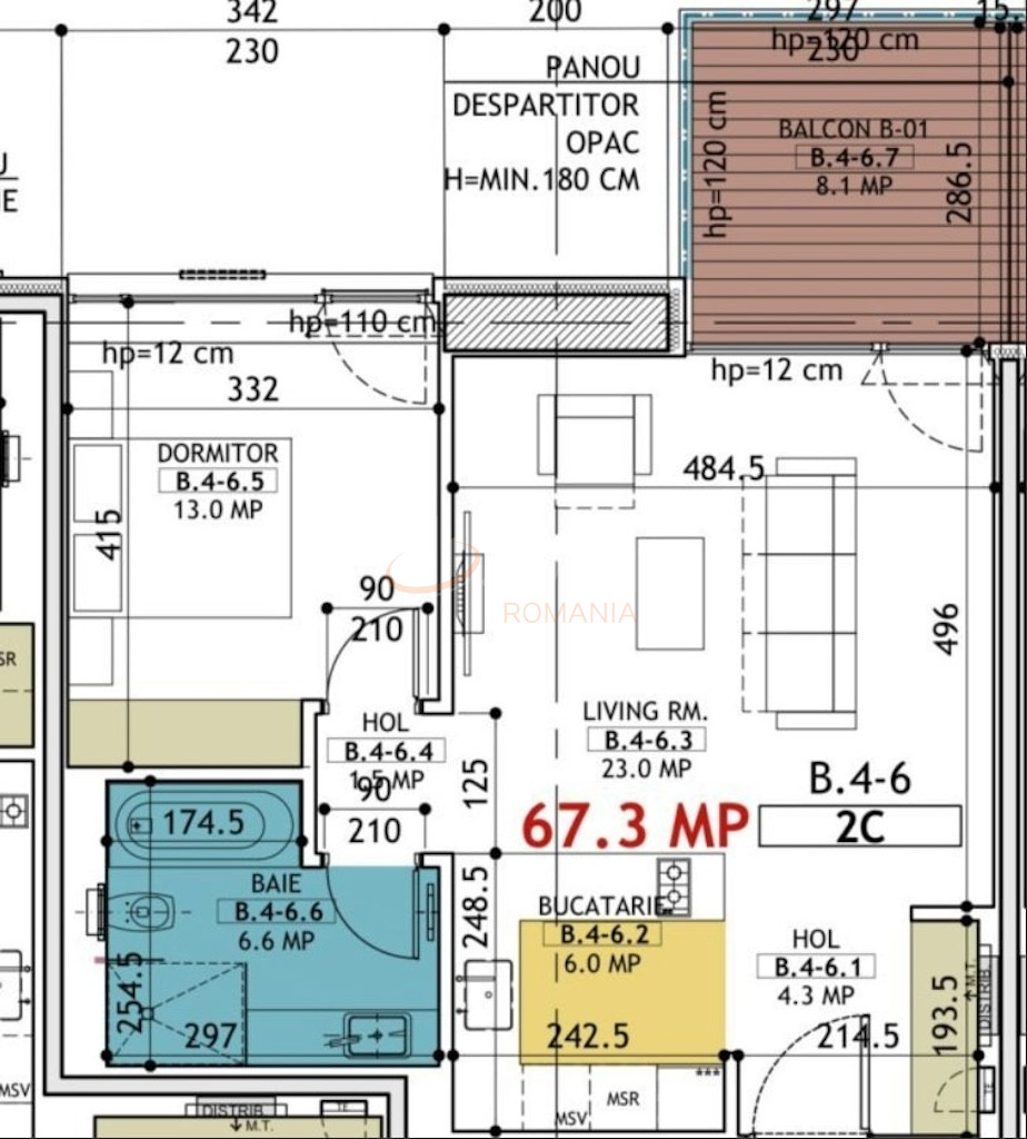 Apartament, 2 camere Bucuresti/Barbu Vacarescu