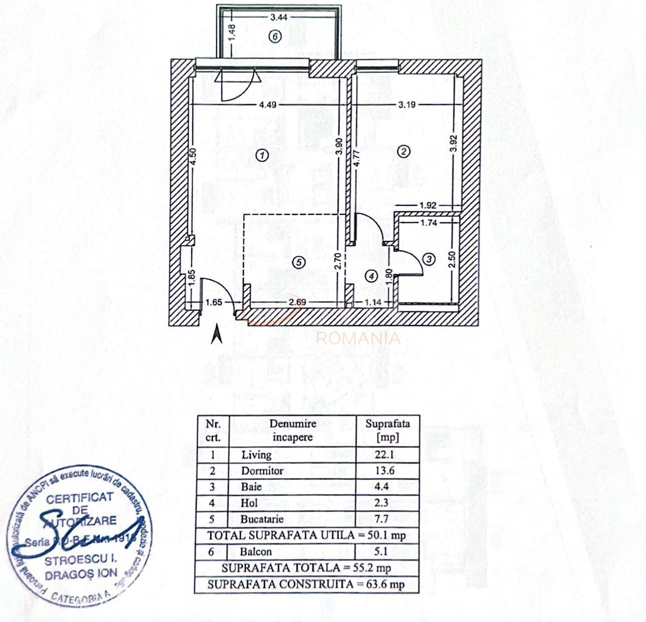Apartament, 2 camere Bucuresti/Timpuri Noi