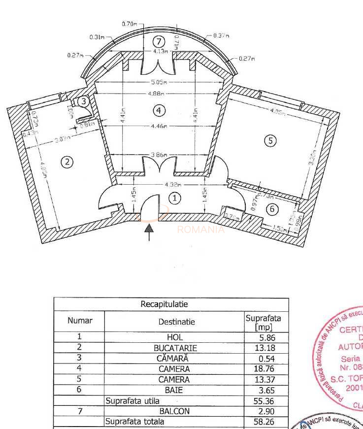 Apartament, 2 camere Bucuresti/13 Septembrie