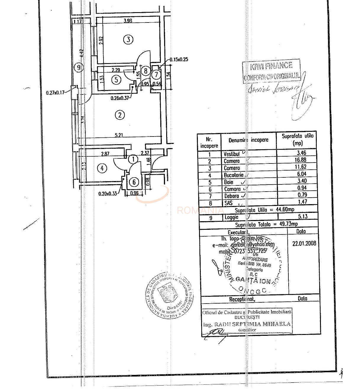 Apartament, 2 camere Bucuresti/Liviu Rebreanu