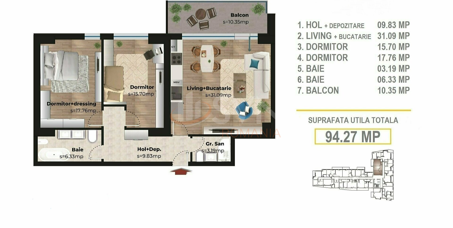Apartament, 2 camere Bucuresti/Tineretului