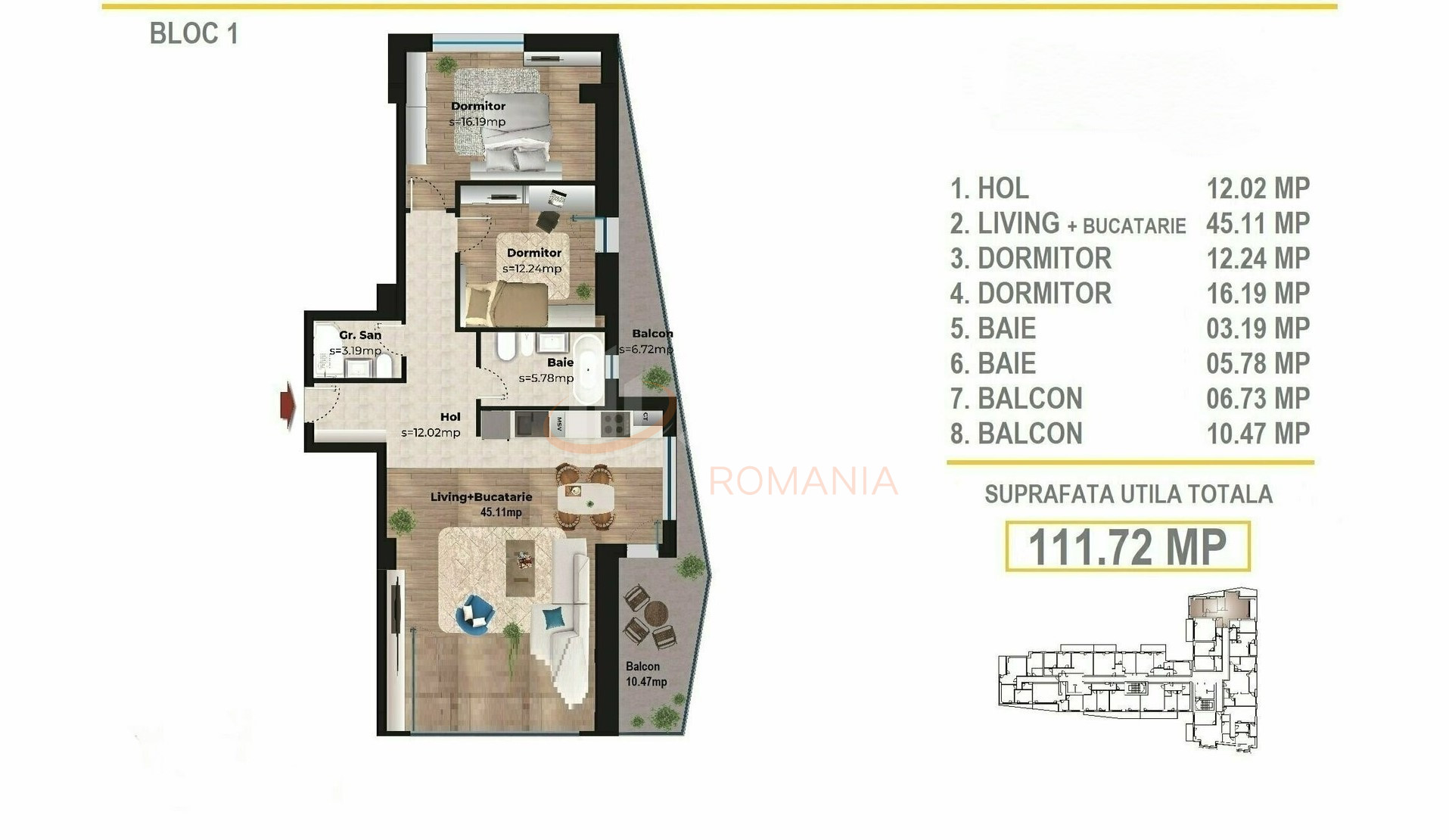 Apartament, 2 camere Bucuresti/Tineretului