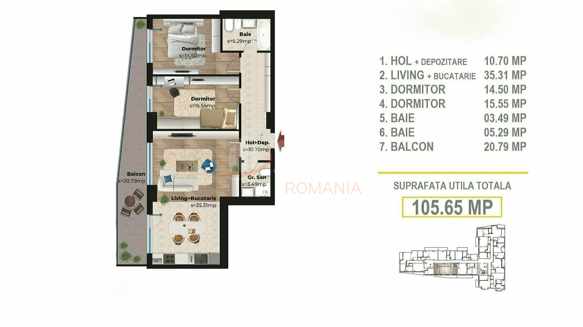 Apartament, 2 camere Bucuresti/Tineretului