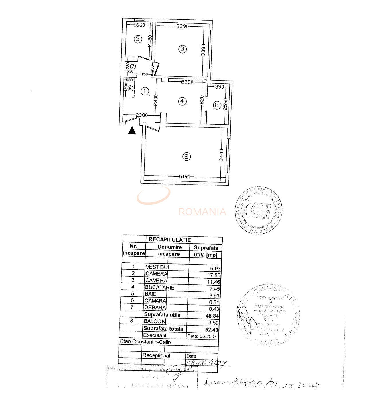 Apartament, 2 camere Bucuresti/Aviatiei