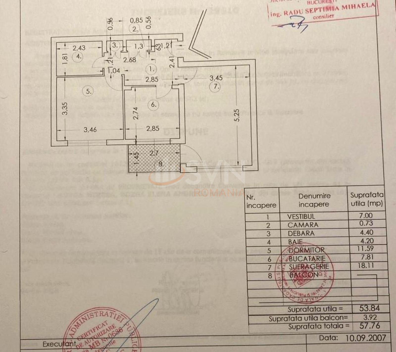 Apartament, 2 camere Bucuresti/Aviatiei