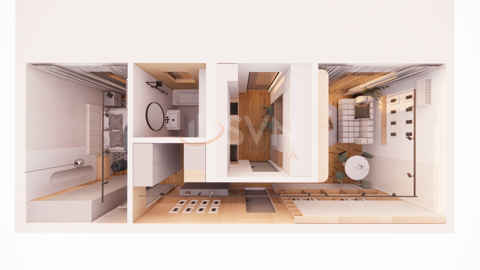 Apartament, 2 camere Bucuresti/Barbu Vacarescu