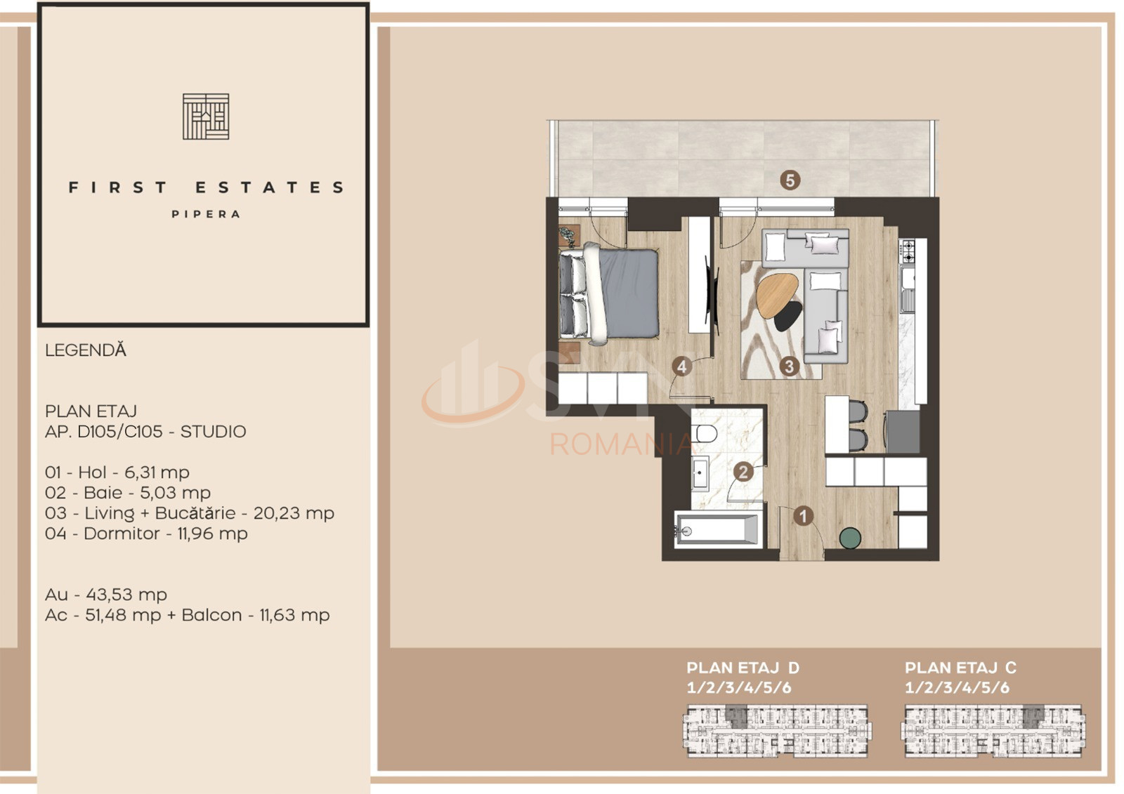 Apartament, 2 camere Ilfov/Voluntari