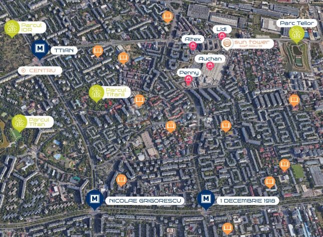 Apartament, 2 camere Bucuresti/Titan