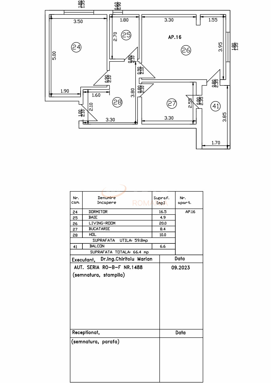 Apartament, 2 camere Ilfov/Fundeni
