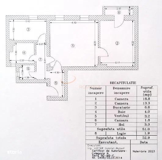 Apartament, 2 camere Bucuresti/Floreasca