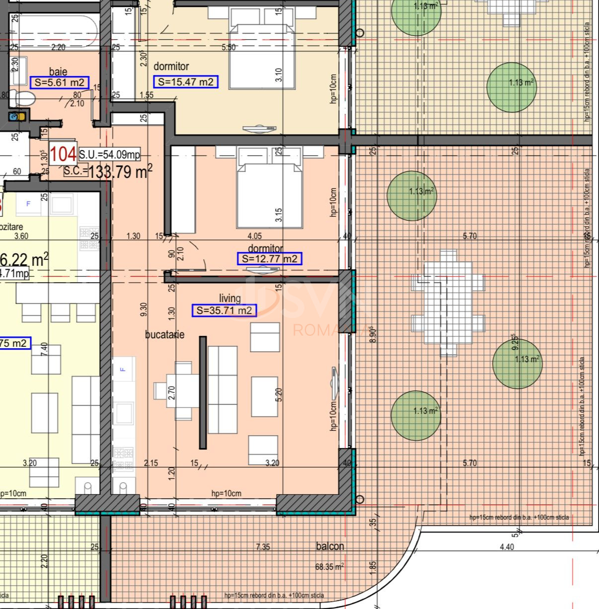 Apartament, 2 camere Constanta/Nord