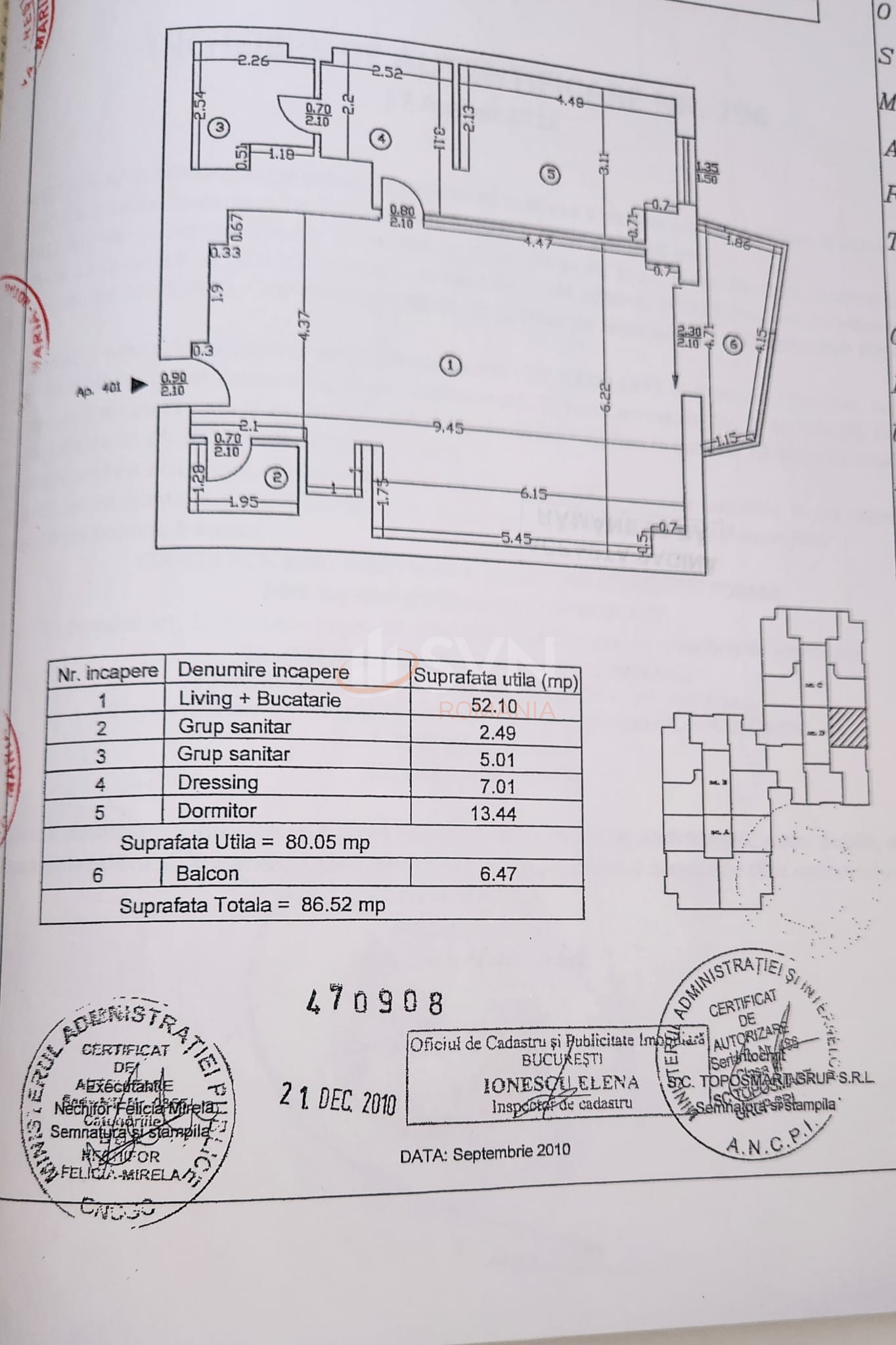 Apartament, 2 camere Bucuresti/Barbu Vacarescu