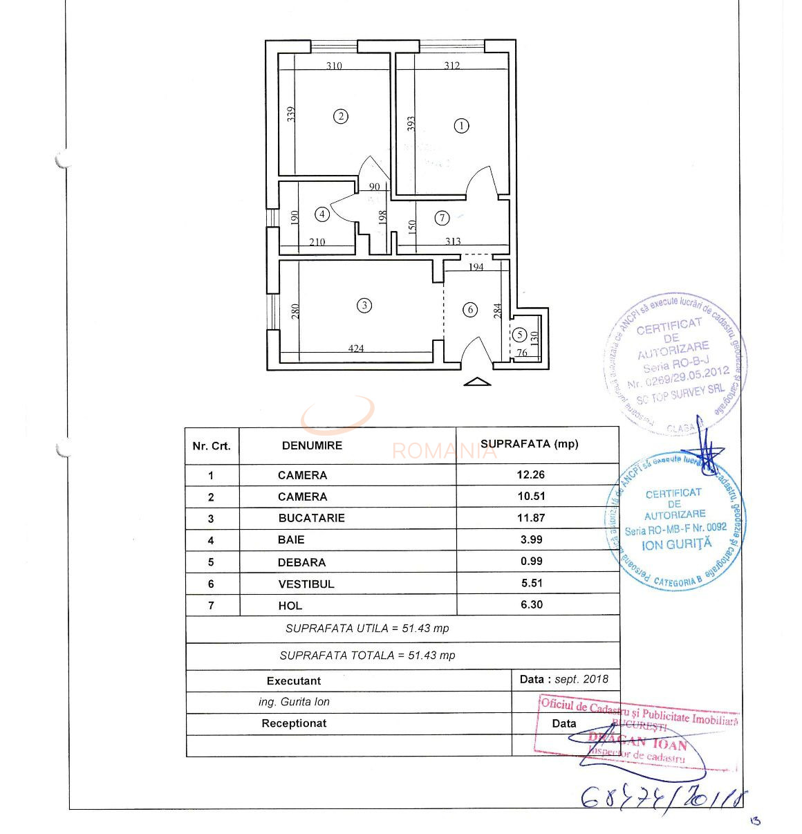 Apartament, 2 camere Bucuresti/Dristor