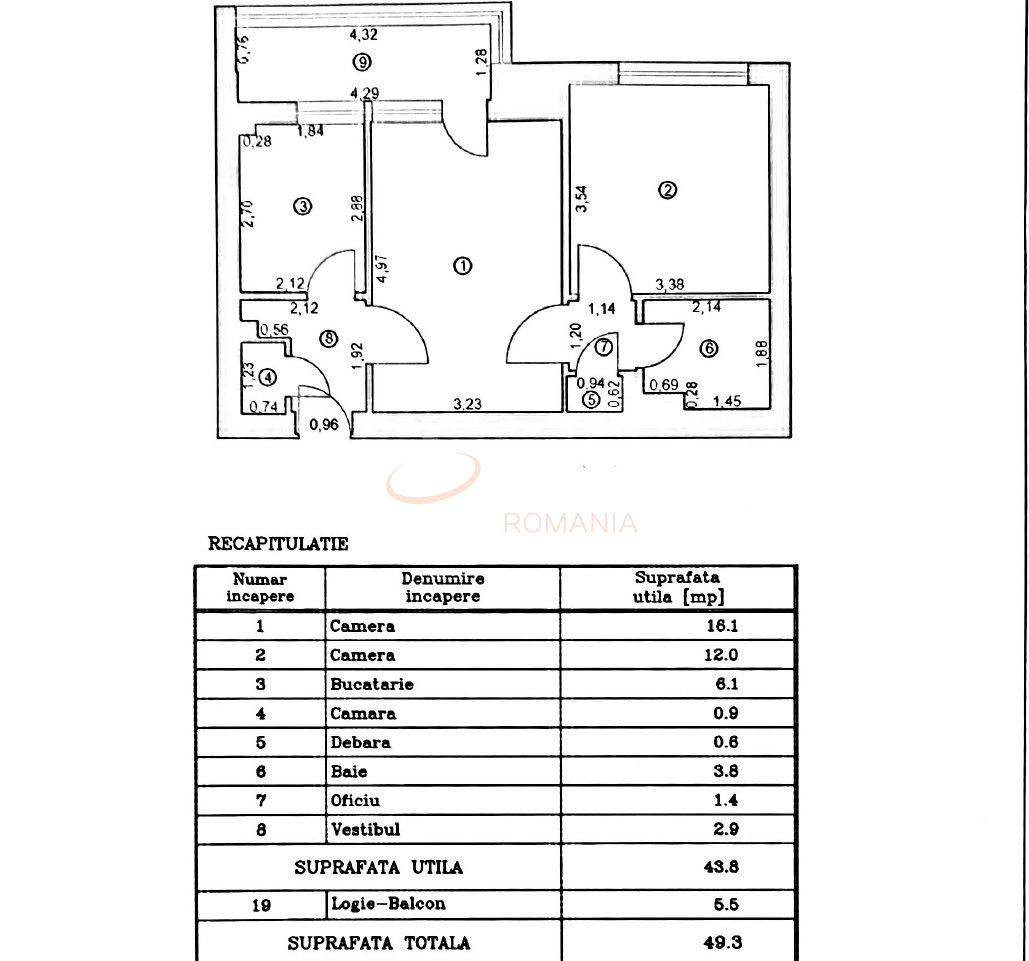 Apartament, 2 camere Bucuresti/1 Mai