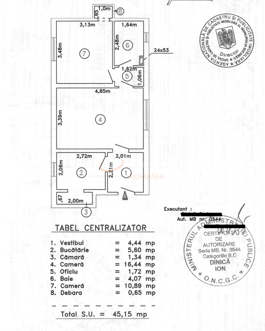 Apartament, 2 camere Bucuresti/Unirii (s3)