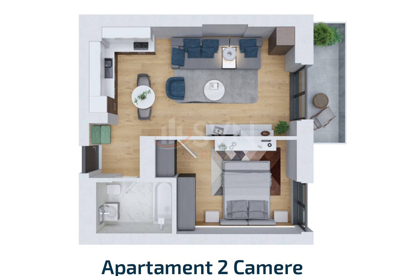 Apartament, 2 camere Bucuresti/Pipera