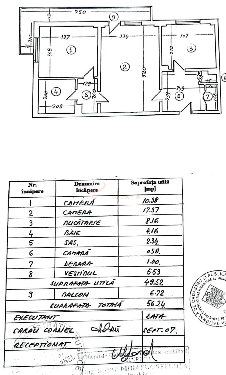 Apartament, 2 camere Bucuresti/Dristor