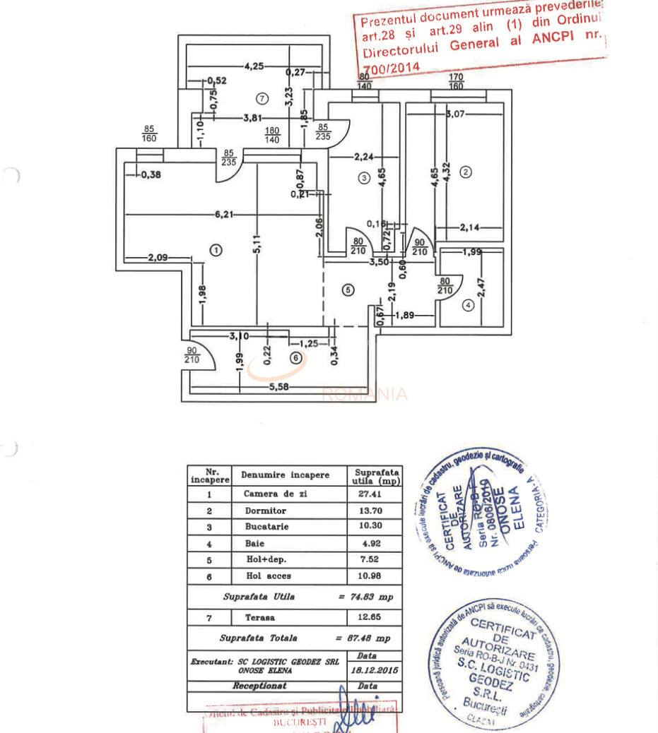 Apartament, 2 camere Bucuresti/Aviatiei