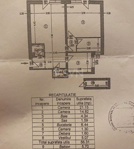 Apartament, 2 camere Bucuresti/Victoriei