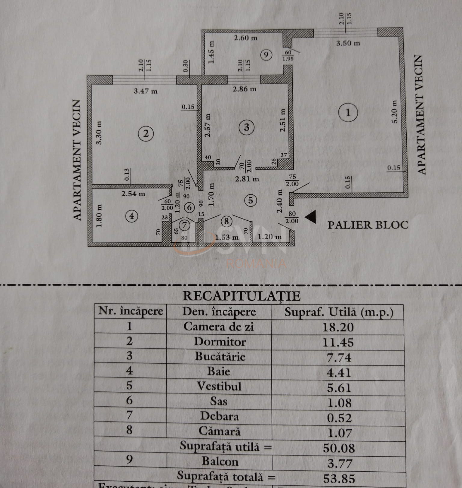 Apartament, 2 camere Bucuresti/Aviatiei