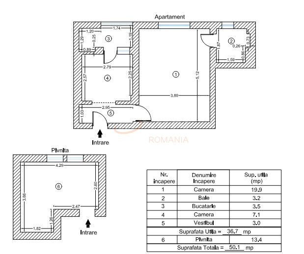 Apartament, 2 camere Bucuresti/Domenii
