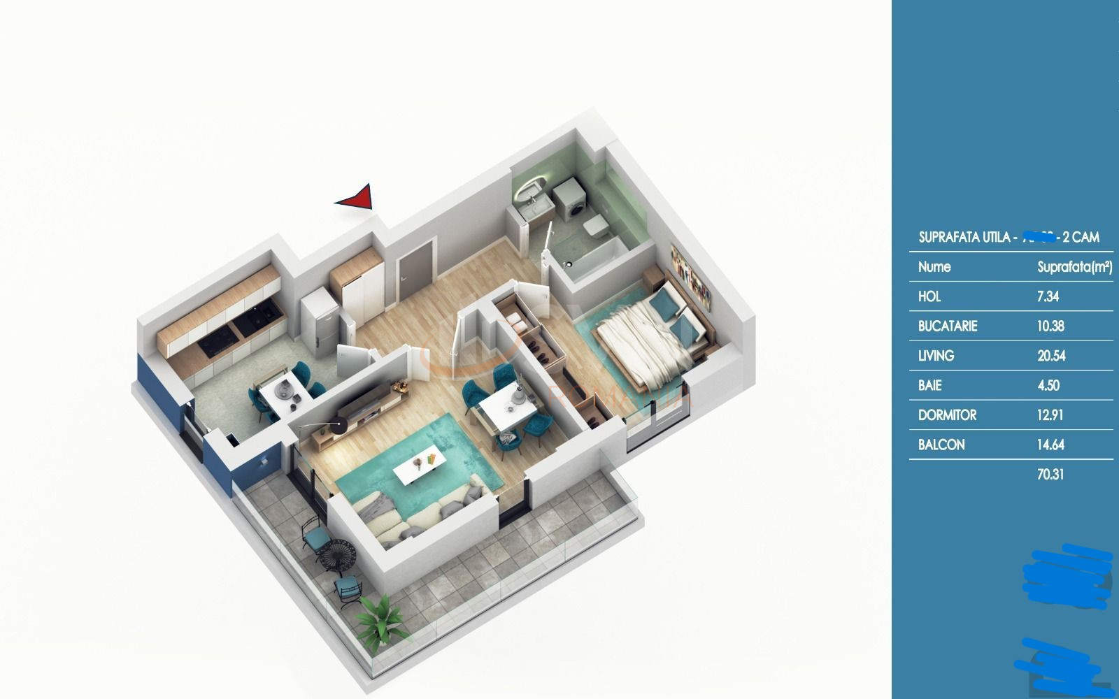 Apartament, 2 camere Bucuresti/Vitan