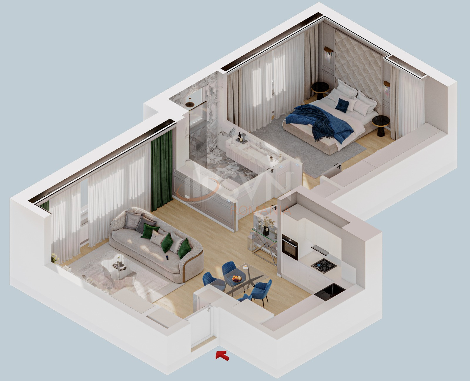 Apartament, 2 camere Bucuresti/Aviatiei