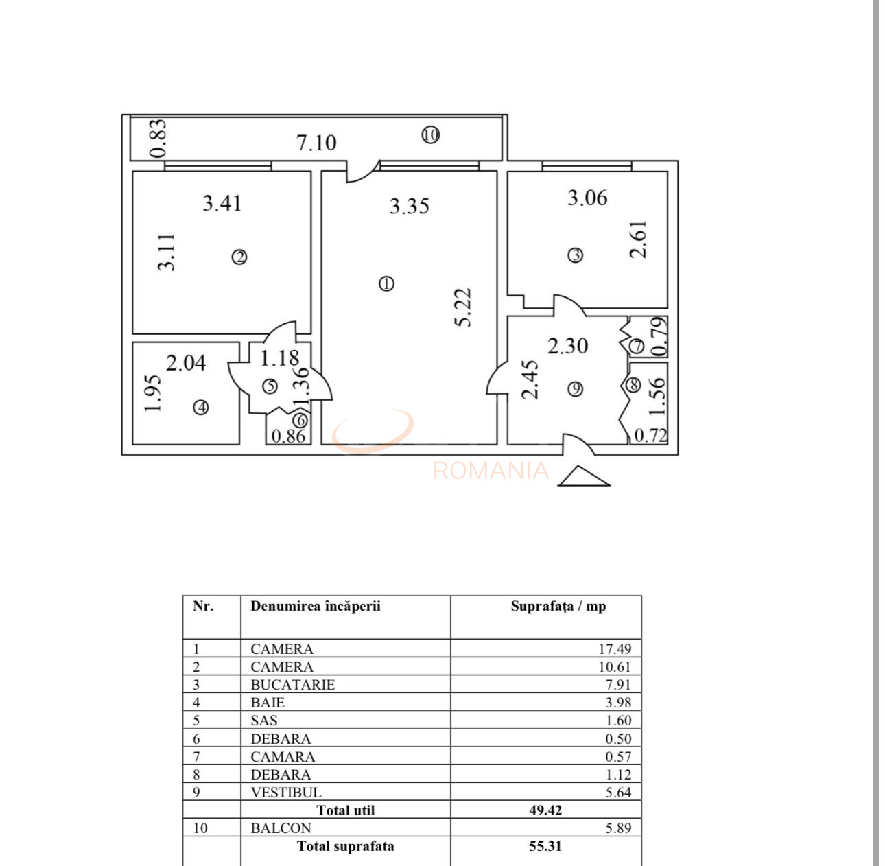 Apartament, 2 camere Bucuresti/Stefan Cel Mare