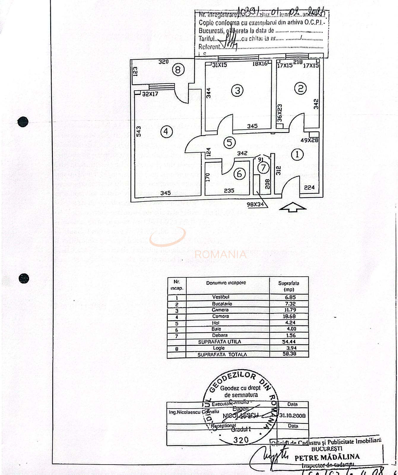 Apartament, 2 camere Bucuresti/Titulescu