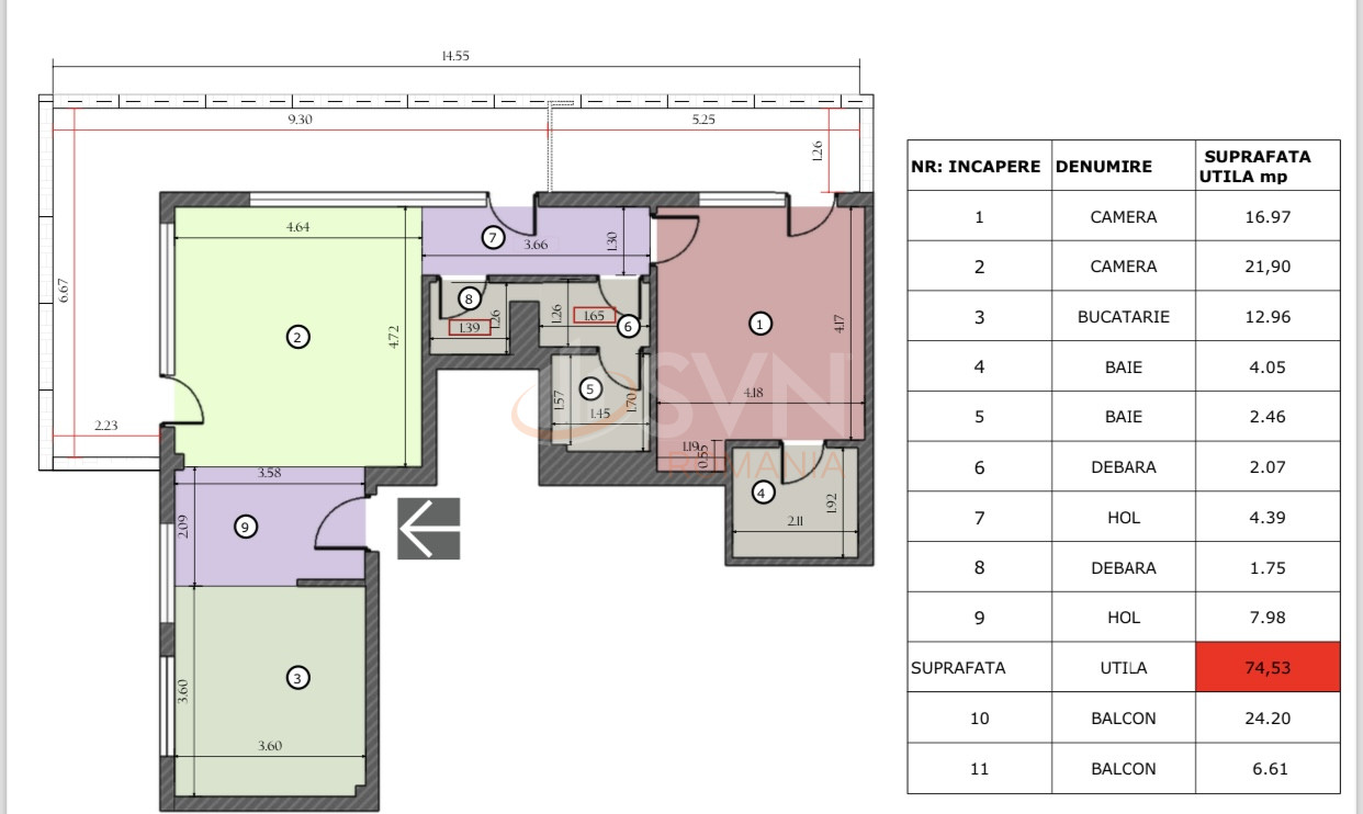 Apartament, 2 camere Bucuresti/Pipera