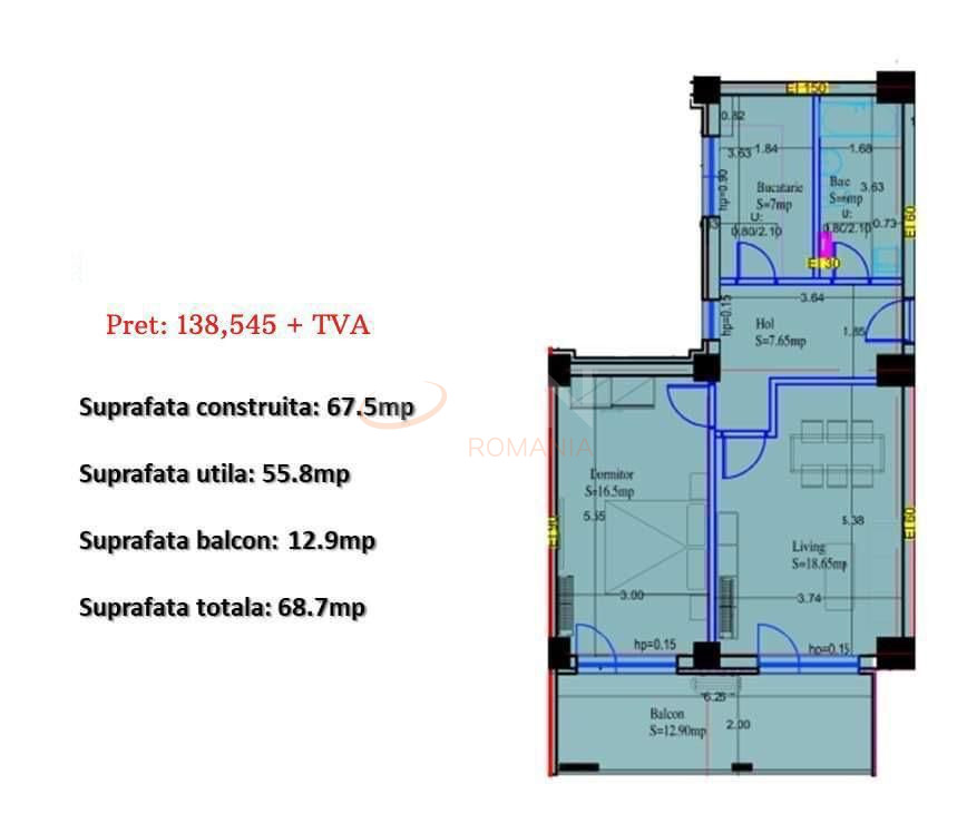 Apartament, 2 camere Bucuresti/Sisesti