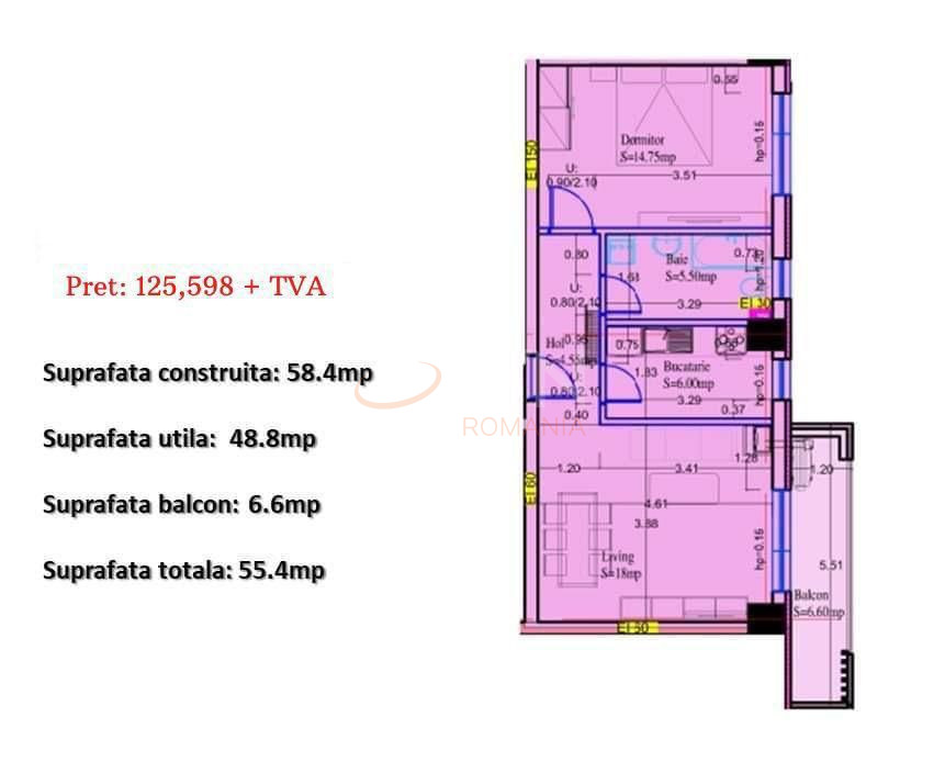 Apartament, 2 camere Bucuresti/Sisesti