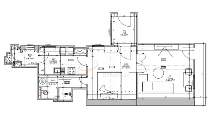 Apartament, 2 camere Bucuresti/Universitate (s1)