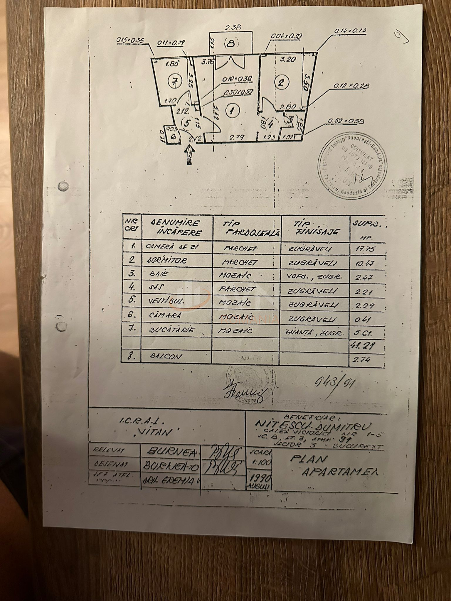 Apartament, 2 camere Bucuresti/Calea Victoriei