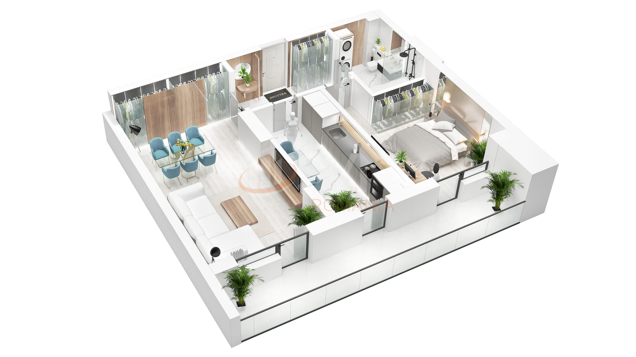 Apartament, 2 camere Bucuresti/Pipera