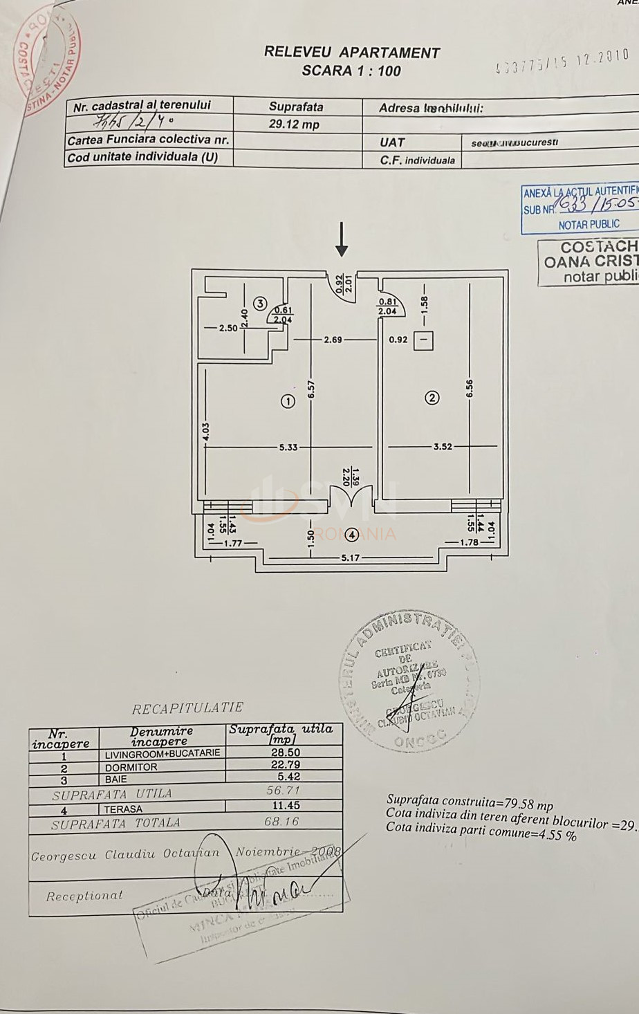 Apartament, 2 camere Bucuresti/Sisesti