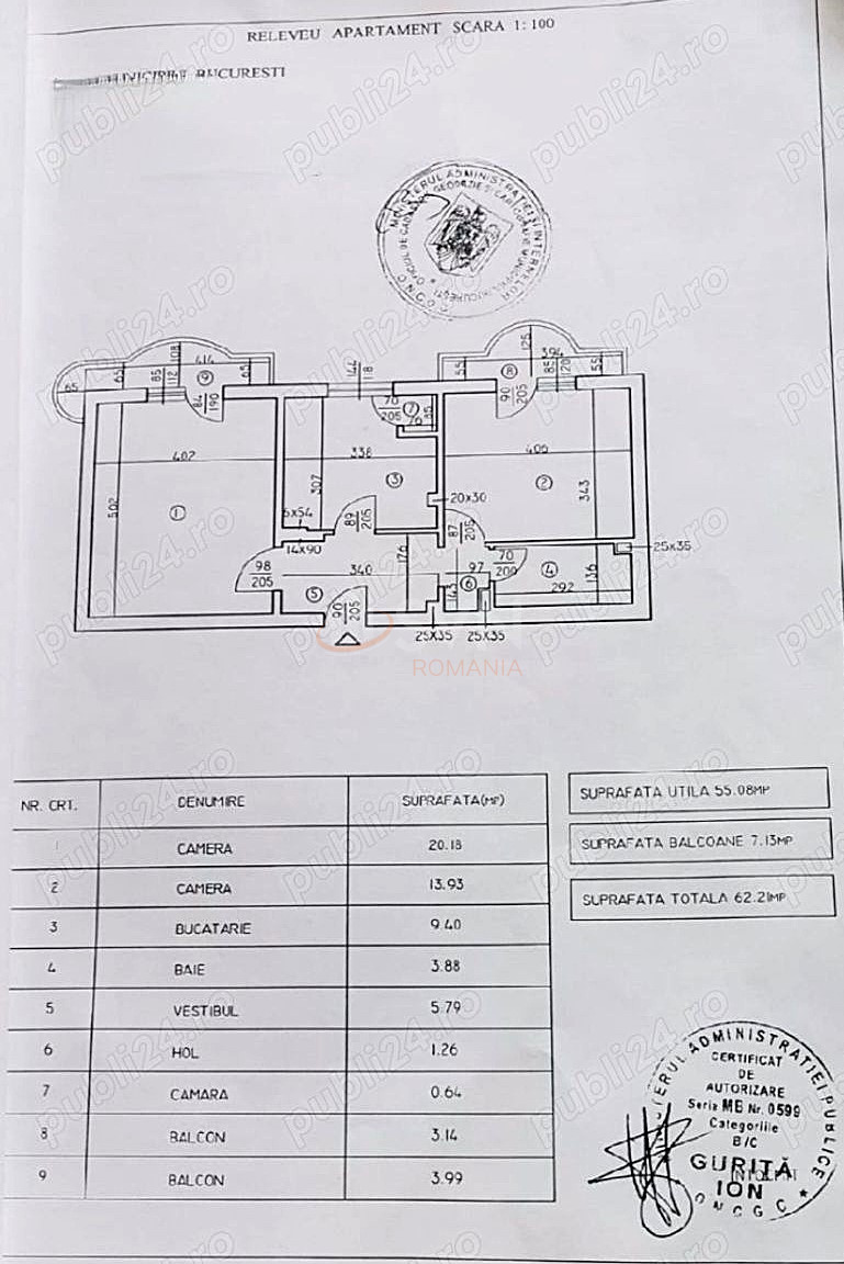 Apartament, 2 camere Bucuresti/Decebal