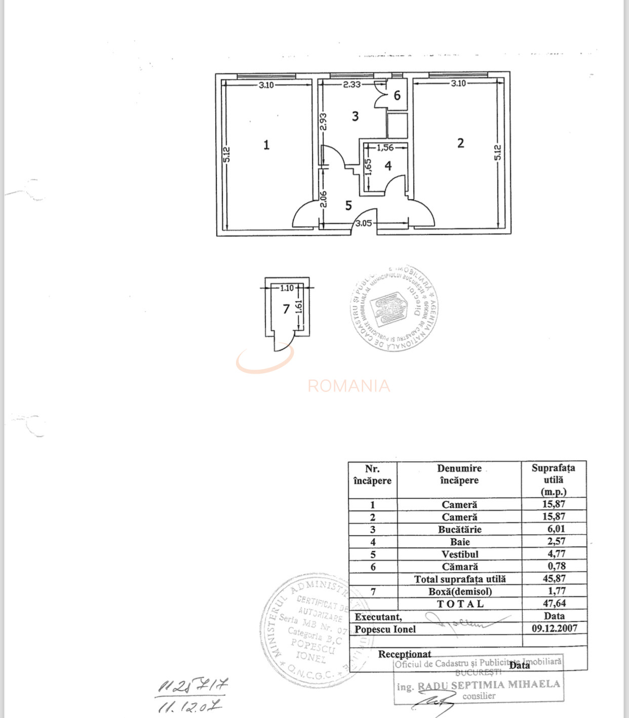 Apartament, 2 camere Bucuresti/Floreasca