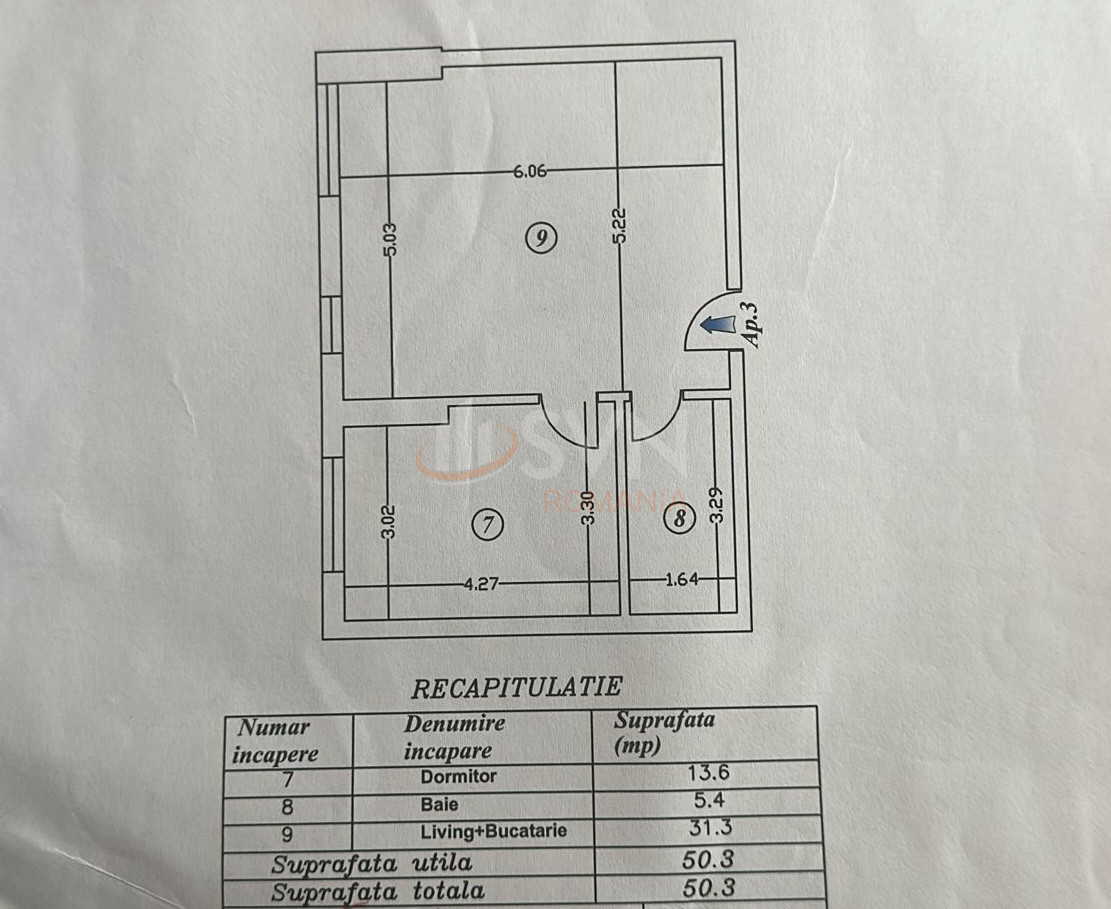 Apartament, 2 camere Bucuresti/Armeneasca