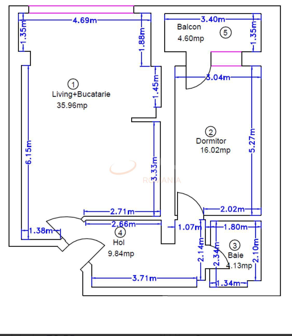 Apartament, 2 camere Bucuresti/Pipera