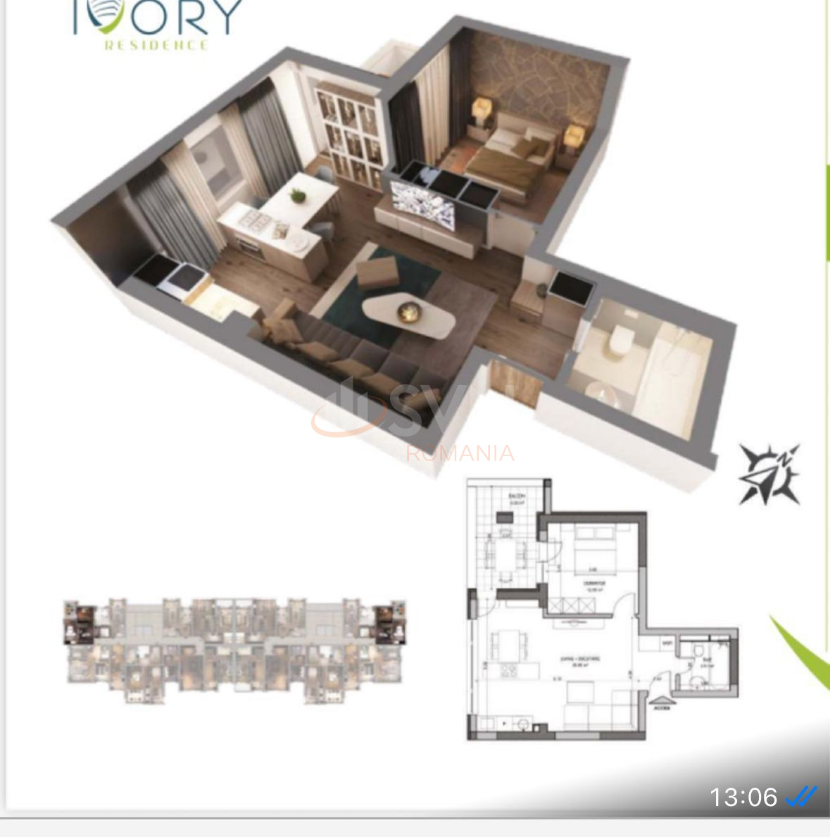 Apartament, 2 camere Bucuresti/Pipera