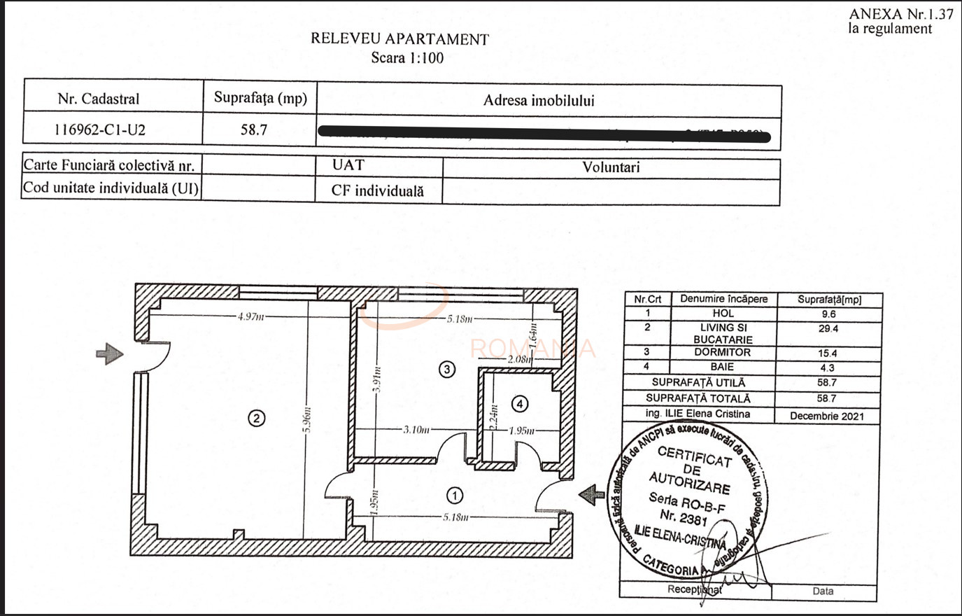 Apartament, 2 camere Bucuresti/Pipera