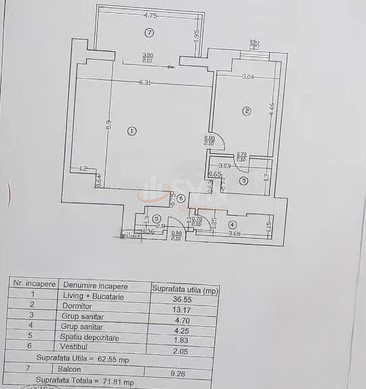 Apartament, 2 camere Bucuresti/Barbu Vacarescu