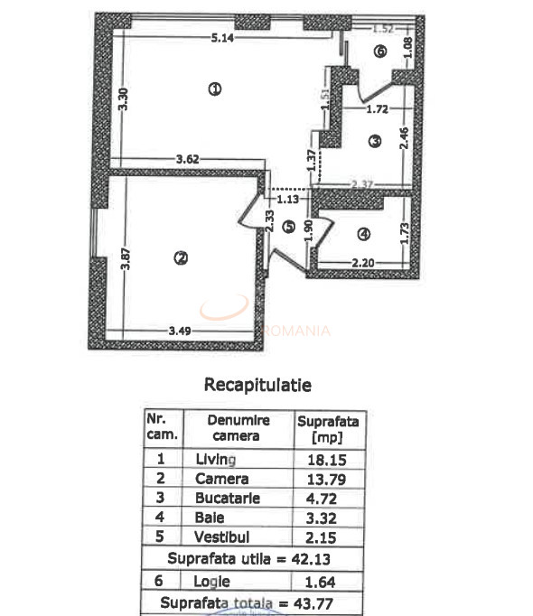 Apartament, 2 camere Bucuresti/Sisesti
