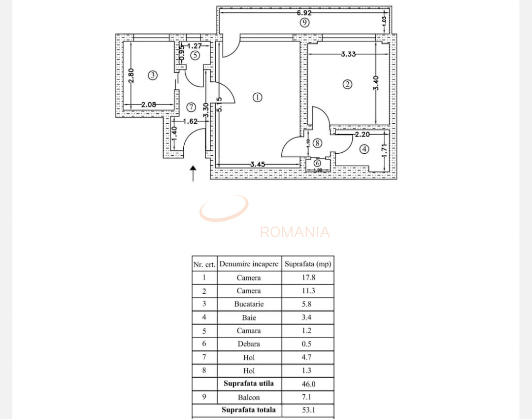 Apartament, 2 camere Bucuresti/1 Mai