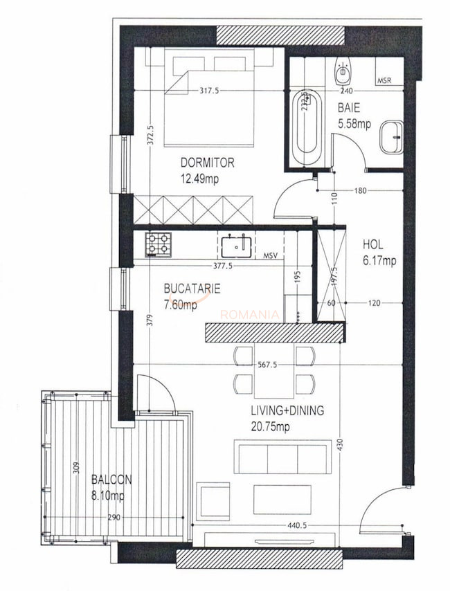 Apartament, 2 camere Bucuresti/Herastrau