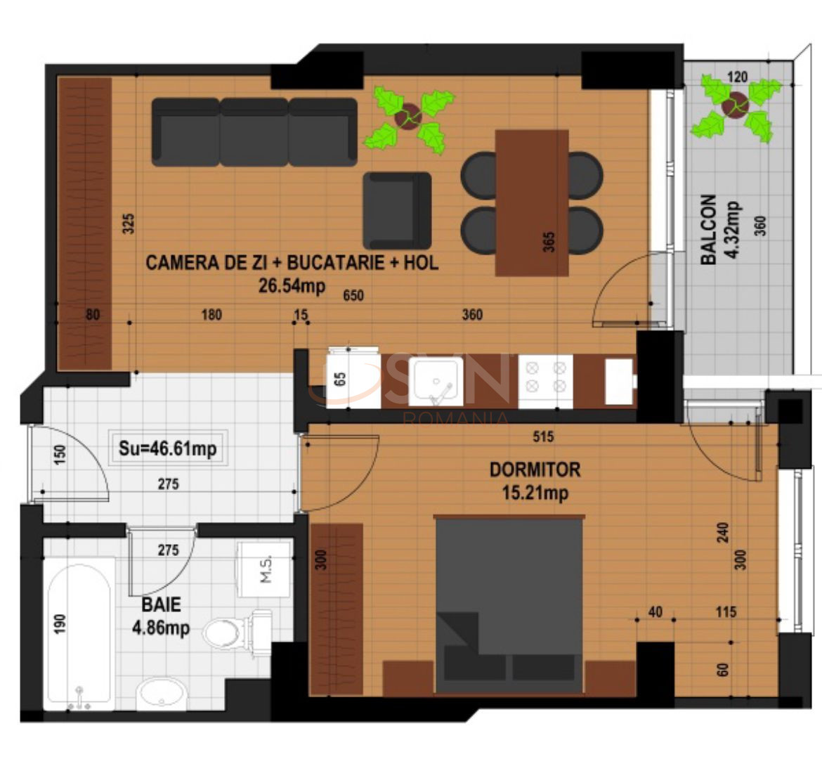 Apartament, 2 camere Bucuresti/Timpuri Noi