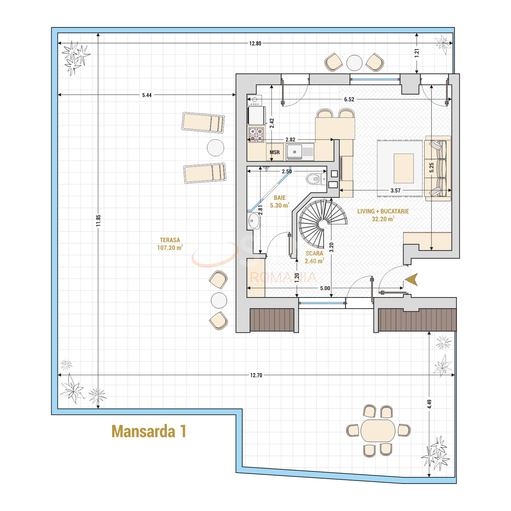 Apartament, 2 camere Bucuresti/13 Septembrie