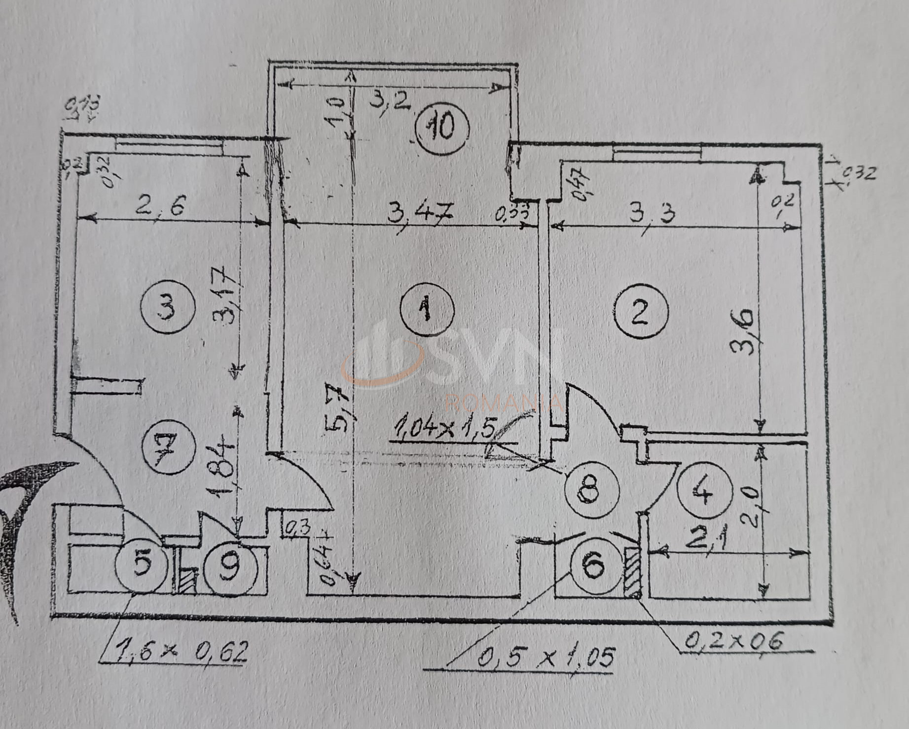 Apartament, 2 camere Bucuresti/Uverturii