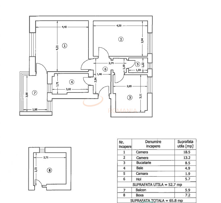 Apartament, 2 camere Bucuresti/Herastrau